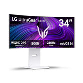 LG UltraGear 34 Inch CURVED OLED GAMING MONITOR, 240HZ 34GX90SA-WB