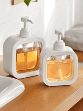 Soap Dispenser for Bathroom Kitchen Large-Capacity Dispensing Plastic Empty Bottle Bottled Hand Dish Soap Shower Gel Shampoo Soap Dispenser with Clear Reservoir Pump Top