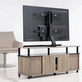 37 inch - 82 inch Contemporary Aluminum Pedestal Tabletop TV Stand, SH-4275B