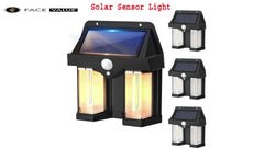 Face Value Solar Sensor Light Human Body Induction Light Operated Outdoor Wall Lamps Home Decorative Wall Lamp Lights Solar Garden Lights