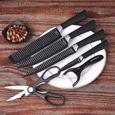 Zepter 6 Pieces Knife Set- Stainless Steel-With Strong Non-Stick Coating -Unique Design