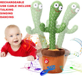 Rechargeable Dancing Cactus Talking Toy,- Creative Kids Toy