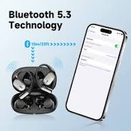 SuperEQ T44 Open Ear Earphones Wireless Bluetooth 5.3 Air Conduction With 4 ENC Mic Bass OWS