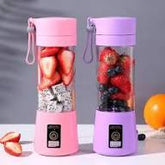 USB Rechargeable Juicer Blender 6 Blades Electric Blender Mini Portable Personal Size Juicer Cup USB Rechargeable Mixer 380ml Food Grade Water Bottle Portable Fruit Juicer Machine