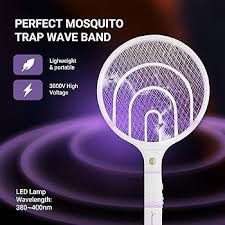 Mini USB Electric Mosquito Racket, Rechargeable Foldable Summer Fly Swatters Trap, Mosquito Swatter UV Light Sharp Sparking