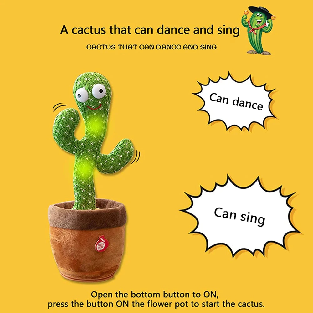 Cute Dancing and Talking Cactus Toy