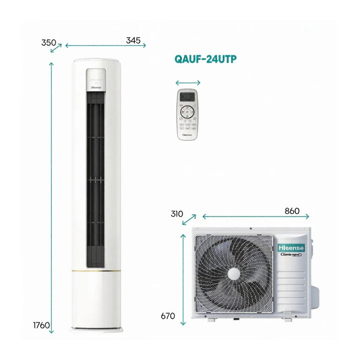 Hisense 2 Ton Floor Standing Air Conditioner - AUF-24UR4SJA1
