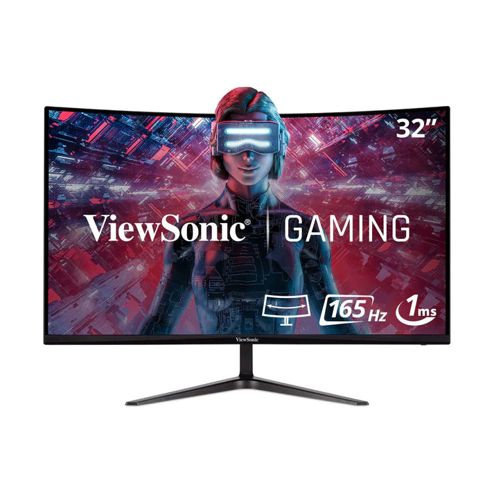 ViewSonic 32 inch Curved Gaming Monitor - 165Hz, VX3218-PC-MHD Display