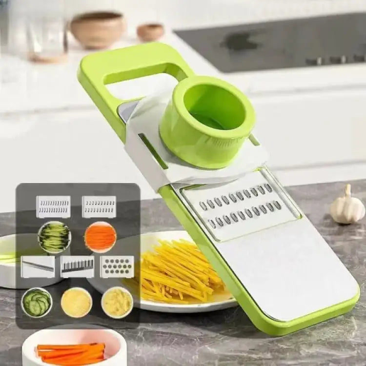5 in 1 Vegetable Cutter and Slicer – Multifunctional Stainless Steel Slicer for Quick & Easy Food Prep 4 Ratings