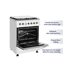 Super General 60X60 Cm 4 Burner Cooking Range, SGC6470MSFS
