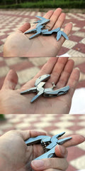 1 【Footprint】 Outdoor Portable Multifunction Folding Camping Stainless Steel Survival EDC Tools Plier Foldaway Keychain Screwdriver Travel Kit