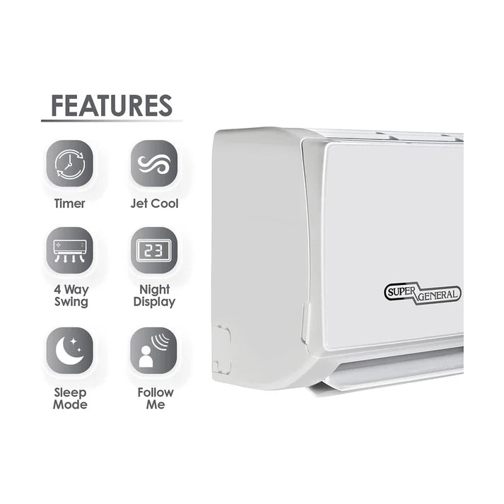 Super General 2.5 Ton T3 Piston Air Conditioner, SGS320NE