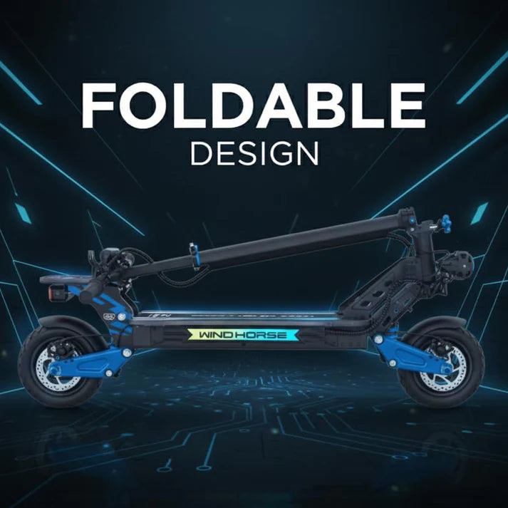 Wind Horse Electric Scooter 3600W (Dual Motor) 65KM Range 80KM Speed, H8