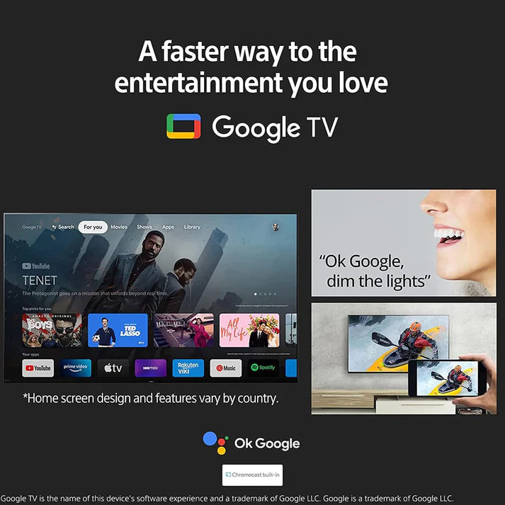 Sony 65 inch Smart Android TV - 4K, 65X80K