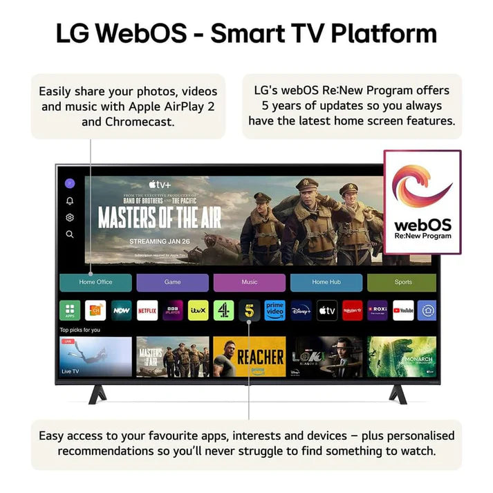 LG 65 inch NanoCell Smart TV - 4K, 65NANO81