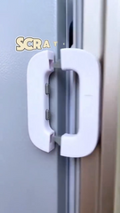 Self-Adhesive Freezer Lock Refrigerator Fridge Door Lock /Child Safety Door Locks Self Adhesive Cabinet Locks and Refrigerator Fridge Freezer Door Lock for Toddler Kids Refrigerator Fridge Cupboard Wardrobe Multi-Usage [1pcs]