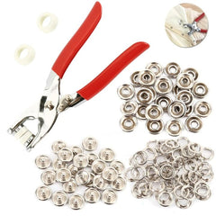 Plier Tool Metal Sewing Buttons Hollow Solid Prong Press Studs Snap Fasteners