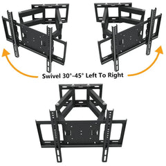 Full Motion Movable LED TV Wall Bracket Mount for 32-75 Inch Screens, SG-823MTB