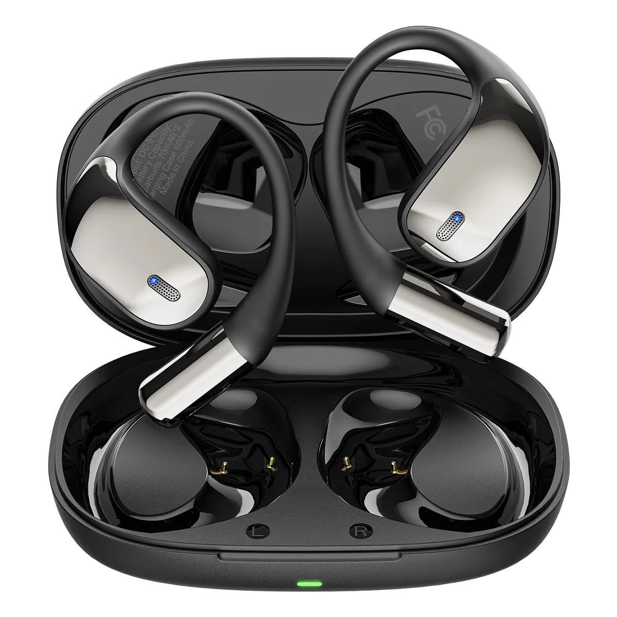 SuperEQ T44 Open Ear Earphones Wireless Bluetooth 5.3 Air Conduction With 4 ENC Mic Bass OWS