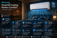 Hisense 2.5 Ton Rotary T3 Split Air Conditioner, AS-30CF4SKHKA00