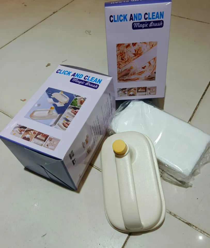Click and Clean Magic Brush Disposable Kitchen Oil Removal Special Cleaning Cloth Bathroom Lazy Cleaning Too