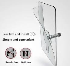 4 PCs Punch Free Screws Hanger Non-Marking Screw Stickers Wall Picture