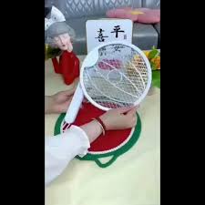 Mini USB Electric Mosquito Racket, Rechargeable Foldable Summer Fly Swatters Trap, Mosquito Swatter UV Light Sharp Sparking