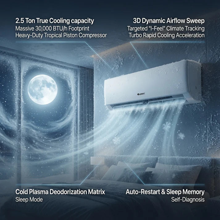 O General 2.5 Ton Inverter Split Air Conditioner - T3, AOGH30CXTA-U