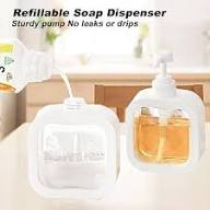 Soap Dispenser for Bathroom Kitchen Large-Capacity Dispensing Plastic Empty Bottle Bottled Hand Dish Soap Shower Gel Shampoo Soap Dispenser with Clear Reservoir Pump Top